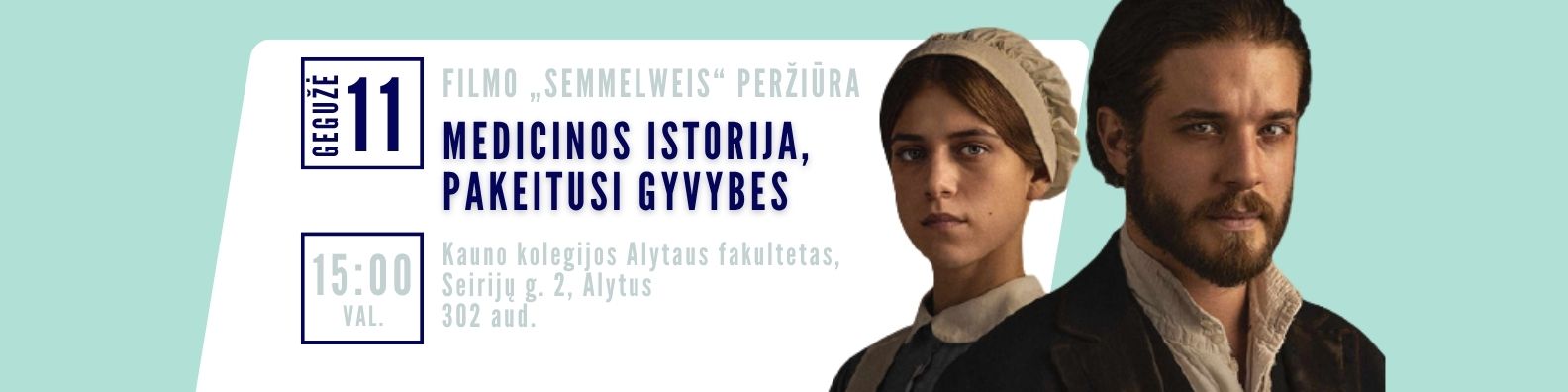 Filmo „Semmelweis“ peržiūra Alytuje