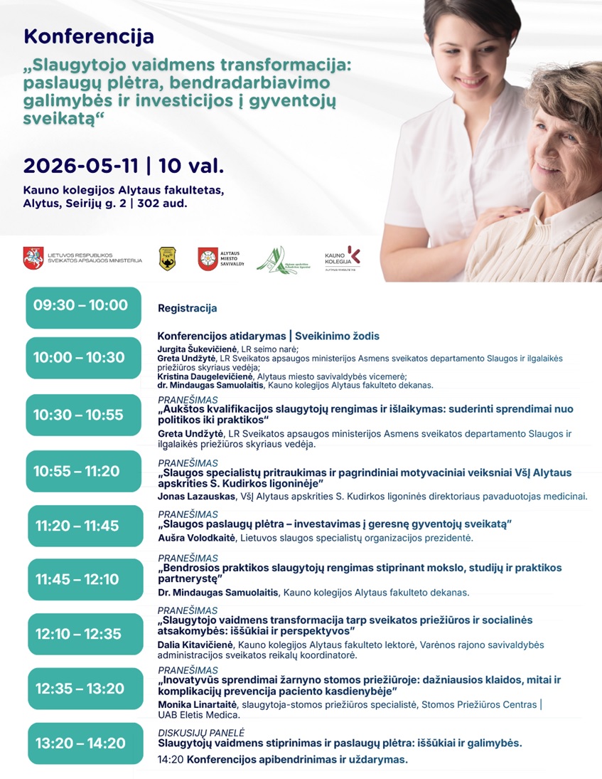 programa.konferencija 2026 05 11,Alytaus fakultetas, Kauno kolegija