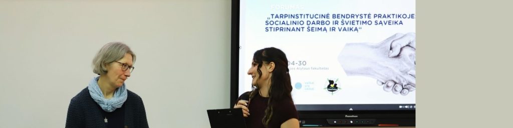 Forumas Alytuje socialinio darbo ir švietimo specialistai diskusijoje